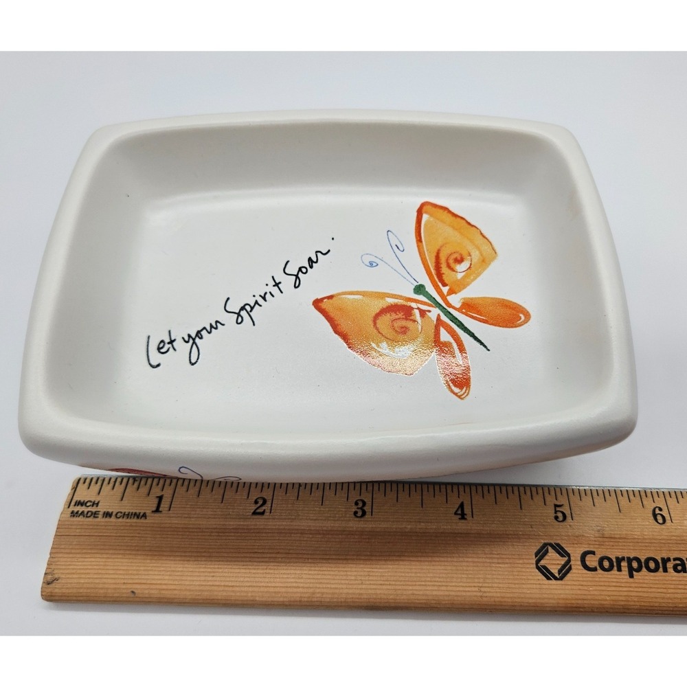 Creative‎ Bath Products Flutterby Soap Dish Butterfly Inspirational Quotes